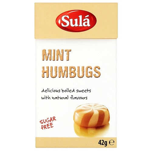 SULA MINT HUMBUGS CARTONS SUGAR FREE X 14