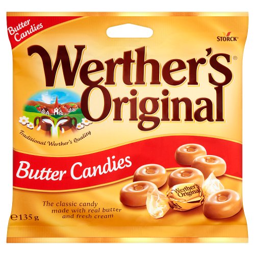 WERTHERS BUTTER CANDY BAGS 135G X 15