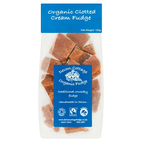 DEVON ORGANIC CLOTTED CREAM FUDGE *150G* x 6