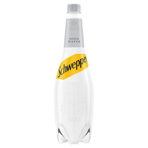 SCHWEPPES SODA WATER 1LTRE X 6