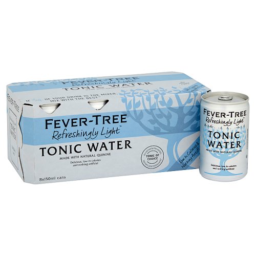 FEVER TREE *SLIMLINE* TONIC 150ML 8 PACK CANS X 3