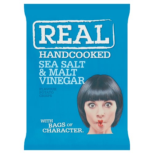 REAL CRISPS SALT & VINEGAR 35G x 24