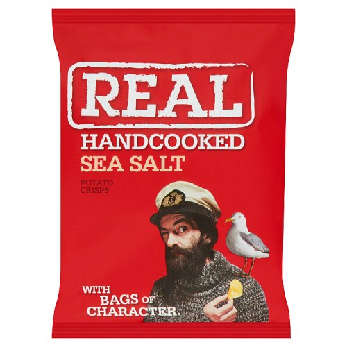 REAL CRISPS SEA SALT 35G X 24