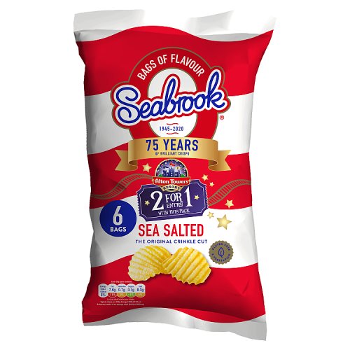 SEABROOK SEA SALT 6 PK X 8