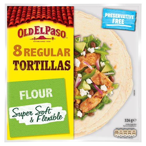 OLD EL PASO FLOUR TORTILLAS 8s X 12