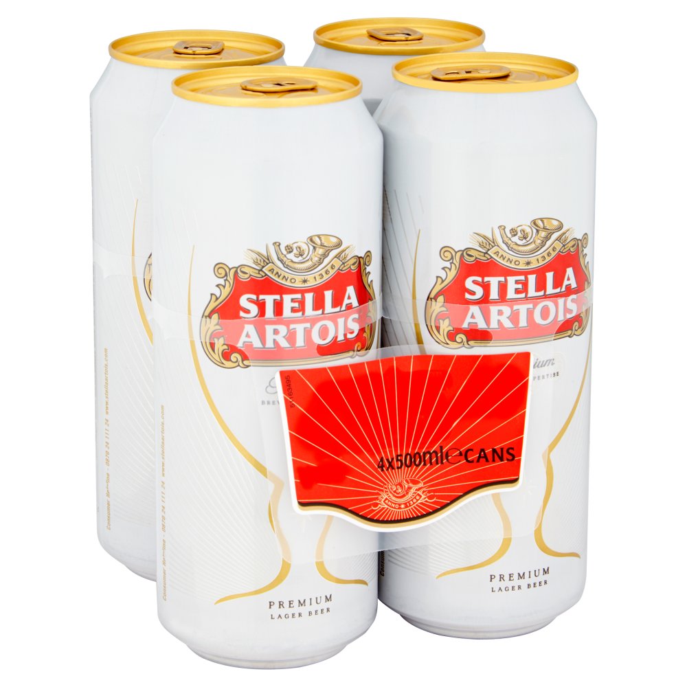 STELLA ARTOIS 440ML 4 PACK X 6