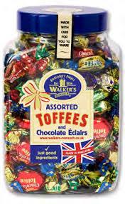 WALKERS W/O ASSORTED TOFFEE AND ECLAIR 2.5KG BAG