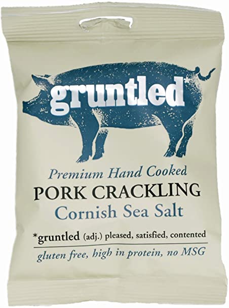GRUNTLED PORK CRACKLING SALTED 35G X 20