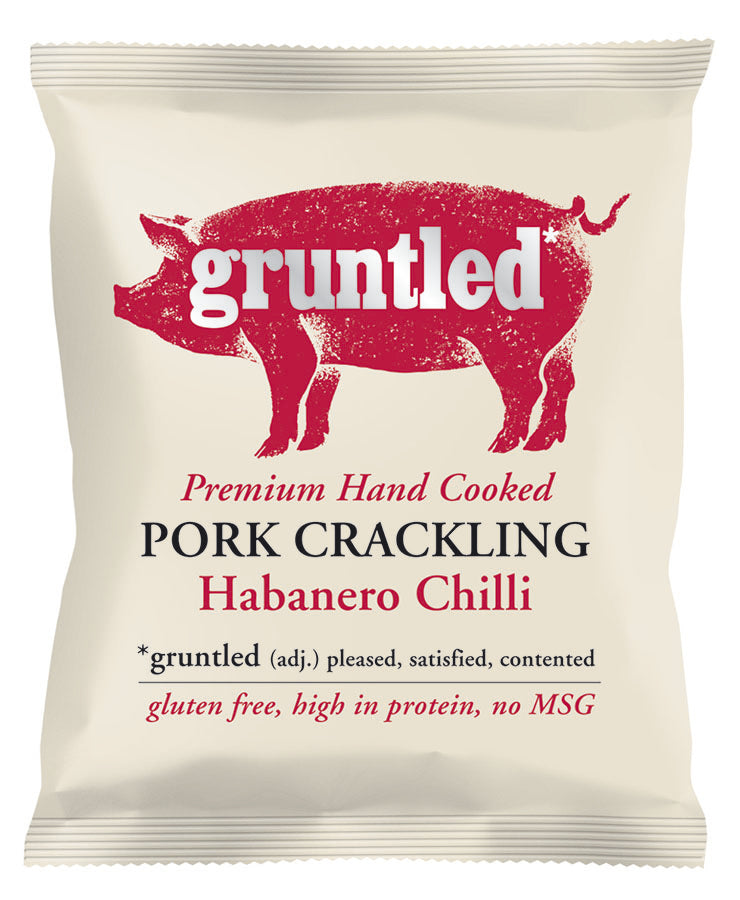 GRUNTLED PORK CRACKLING CHILLI 35G X 20
