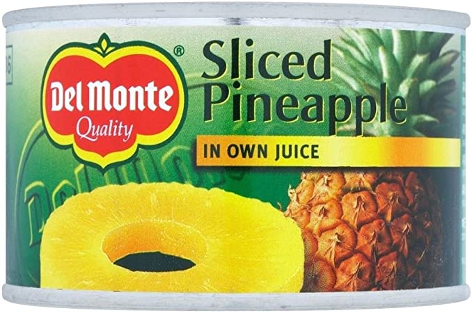 DEL MONTE PINEAPPLE SLICES IN JUICE 220G x 12