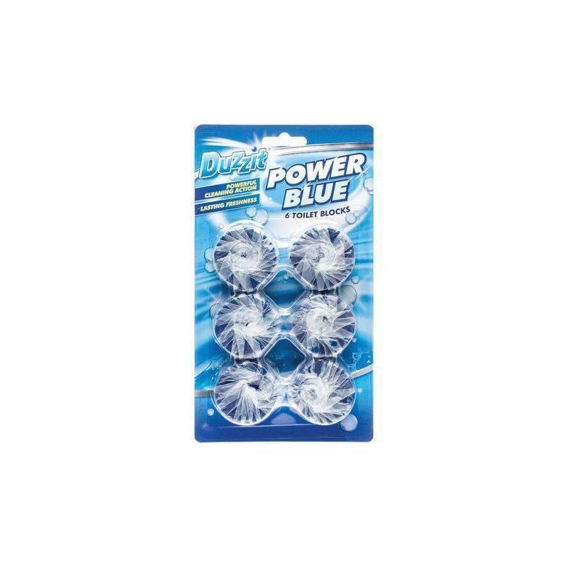 DUZZIT POWDER BLUE TOILET BLOCK X 12