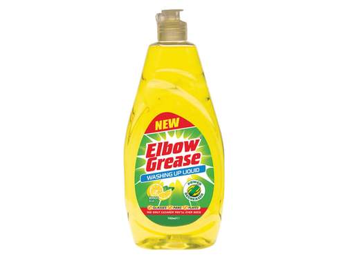 ELBOW GREASE LEMON WASHING UP LIQUID 600ML X 12