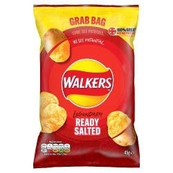 WALKERS GRAB BAG PLAIN 45g x 32