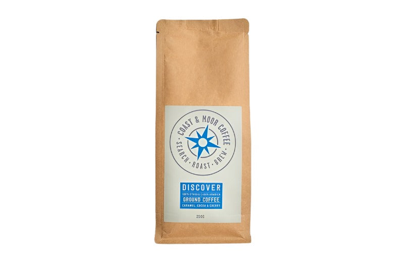 COAST AND MOOR 250G DISCOVER GROUND COFFEE X 6