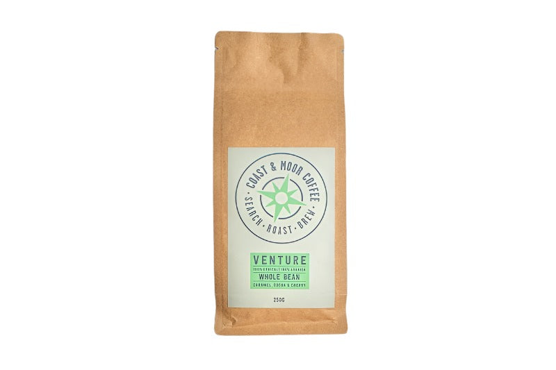 COAST AND MOOR 250G VENTURE ESPRESSO BEANS X 6