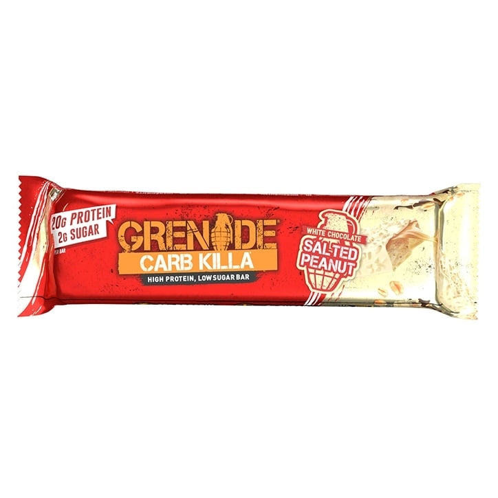 GRENADE BARS WHITE CHOC SALTED PEANUT 60G X 12