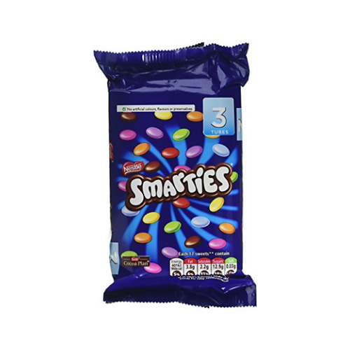 SMARTIES HEXATUBE 34g 3PK X 16