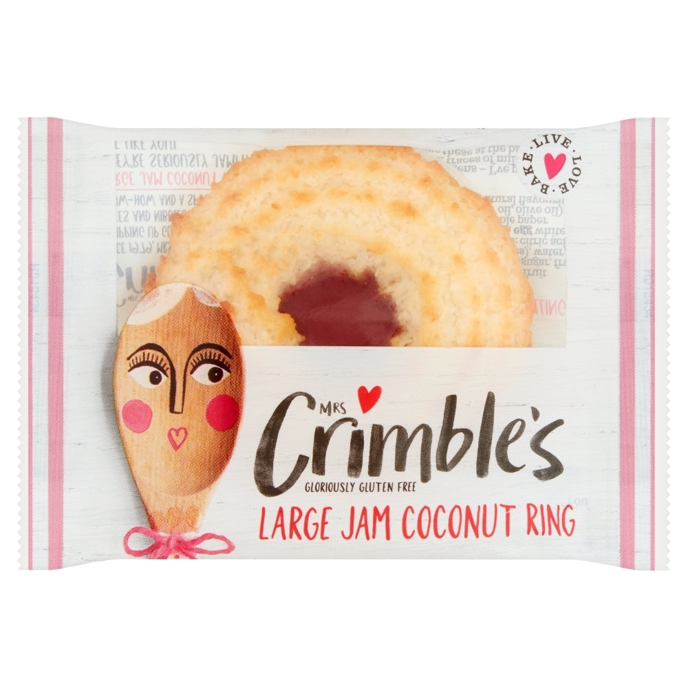 MRS CRIMBLE GLUTEN FREE JAM COCONUT RING 40g X 24