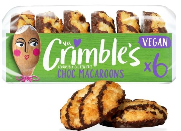 MRS CRIMBLE VEGAN (green) CHOC MACAROONS 6pk x 12
