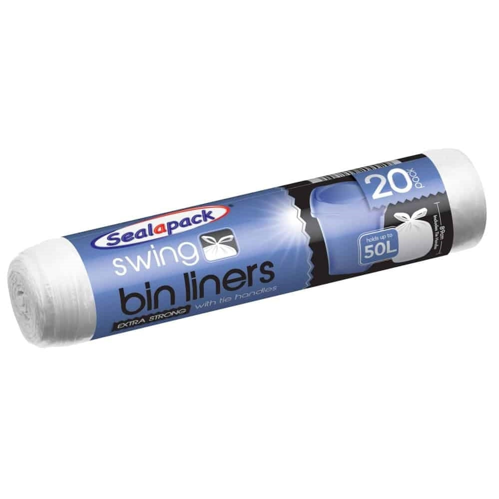 SWING BIN LINERS (FRAG FREE) 20s x20 50L