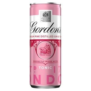 GORDONS PINK GIN & TONIC 250ML X 12