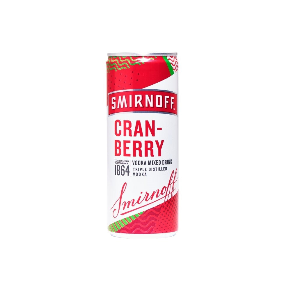 SMIRNOFF & CRANBERRY 250ML X 12