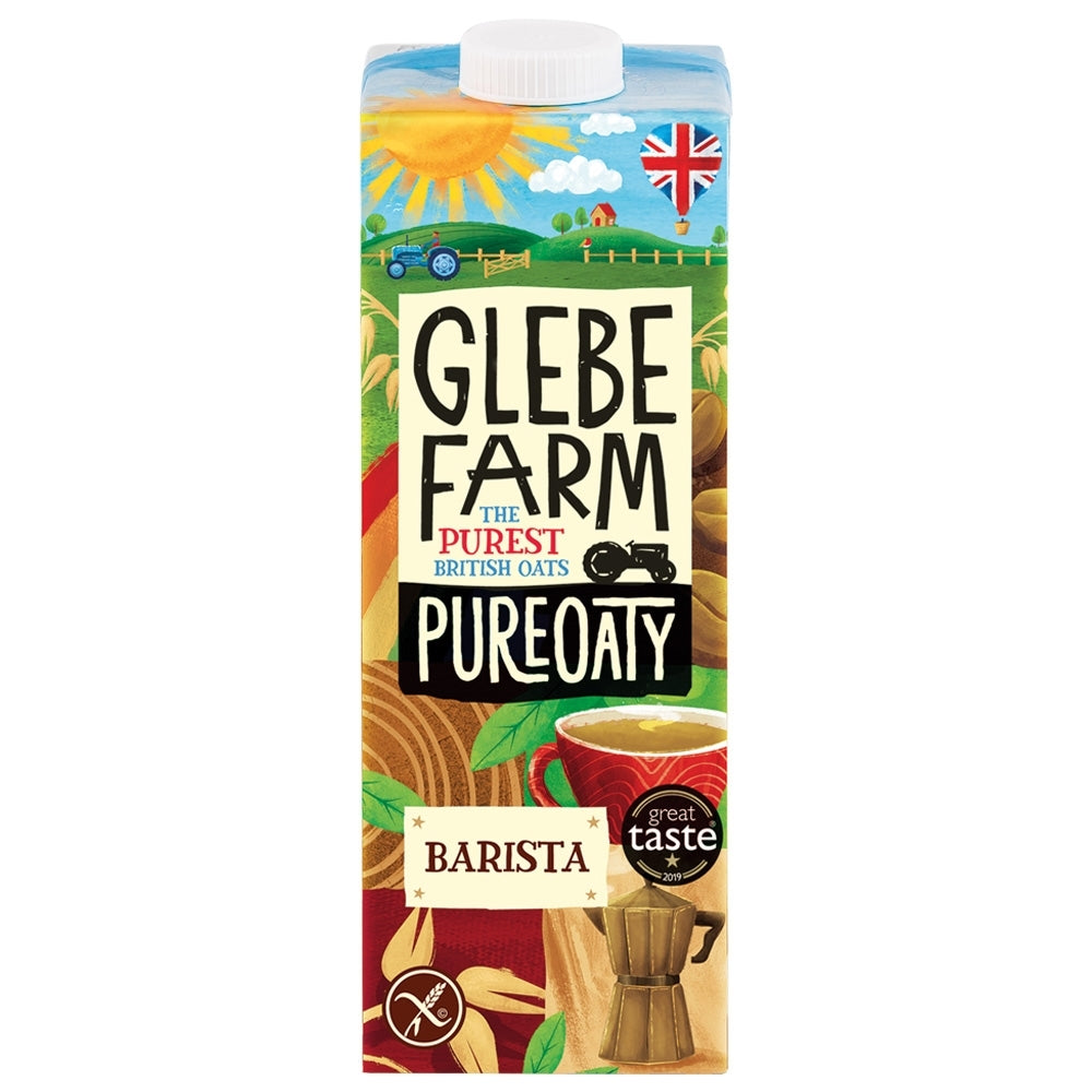 GLEBE FARM OATY BARISTA G/F MILK 1LT x 6