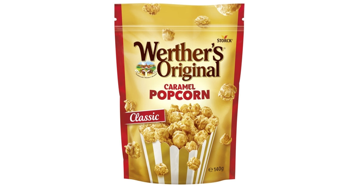 WERTHERS CARAMEL POPCORN 140g x 12