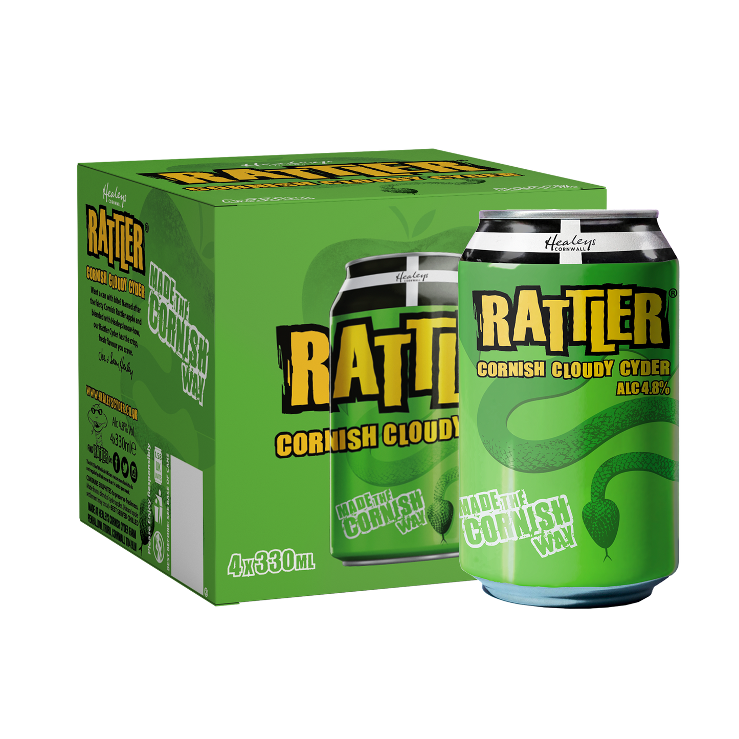 RATTLER CYDER 330ML CANS 4PK X 6