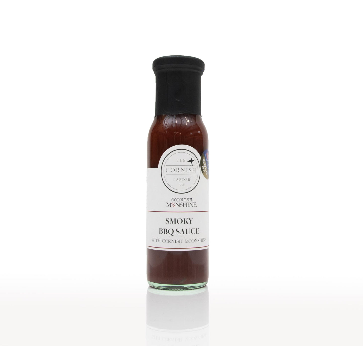 CORNISH LARDER SMOKY BBQ SAUCE MOONSHINE 250ml x6
