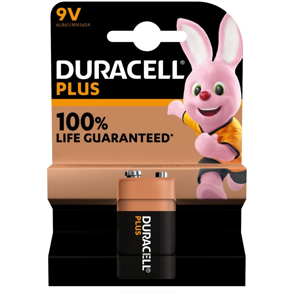 DURACELL PLUS * 9V * 1PACK X 10