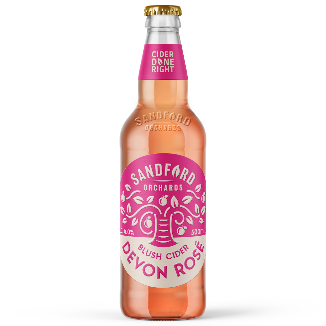 SANDFORD ORCHARDS DEVON ROSE 500ml x 12