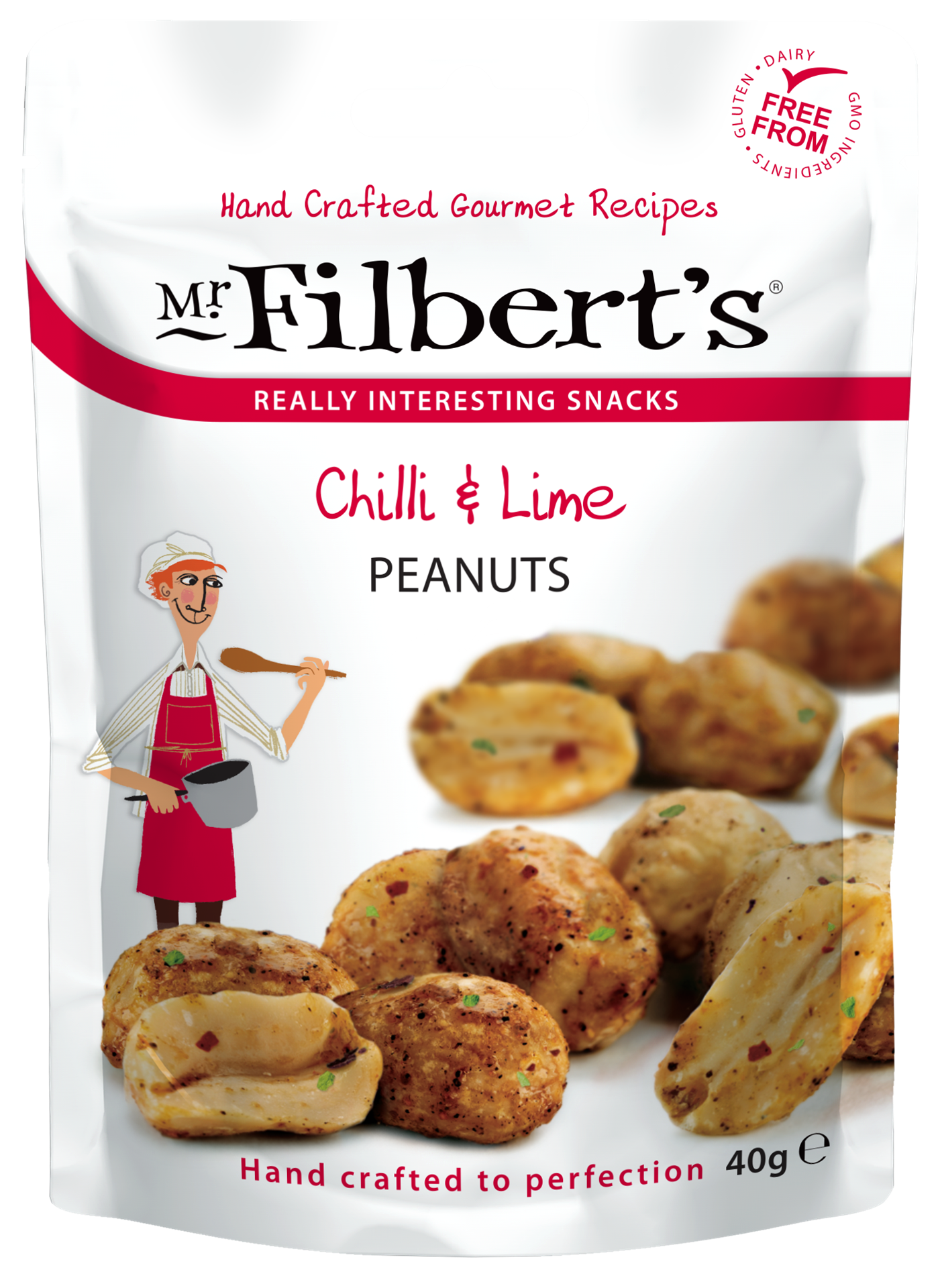 FILBERTS CHILLI & LIME PEANUTS 40g x 20