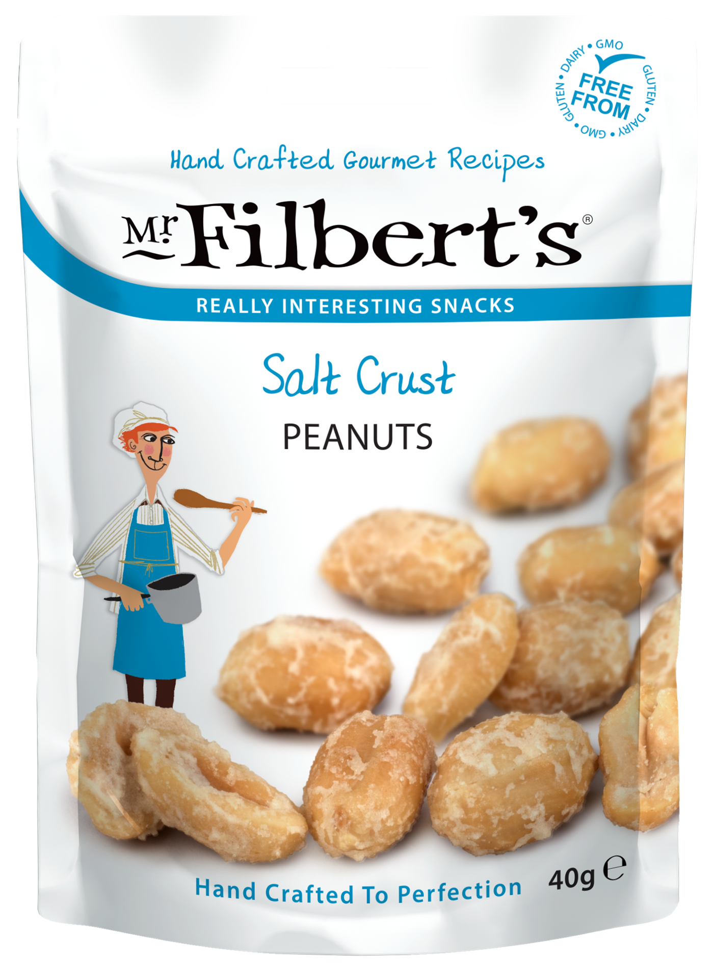 FILBERTS SALT CRUST PEANUTS 40g x 20