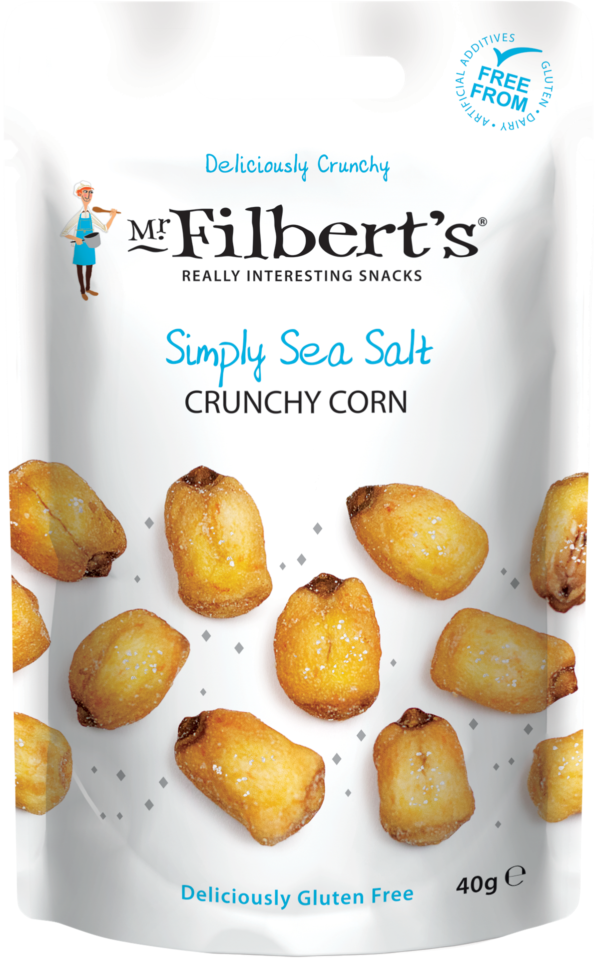 FILBERTS SEA SALT CRUNCHY CORN 40g x 15