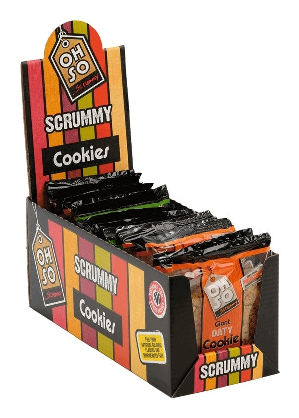 OH SO SCRUMMY GIANT COOKIES MIXED CASE 55g x 18