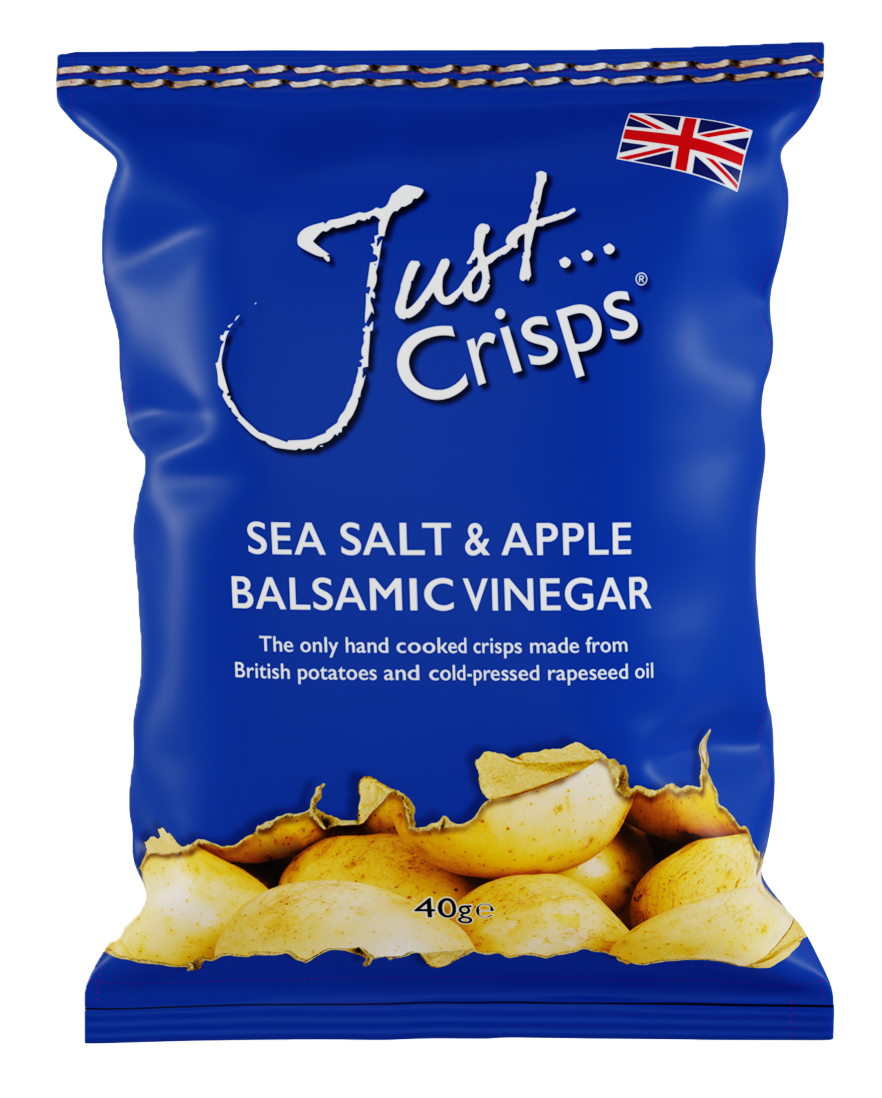 JUST CRISPS APPLE BALSAMIC & SEA SALT 40g x 24