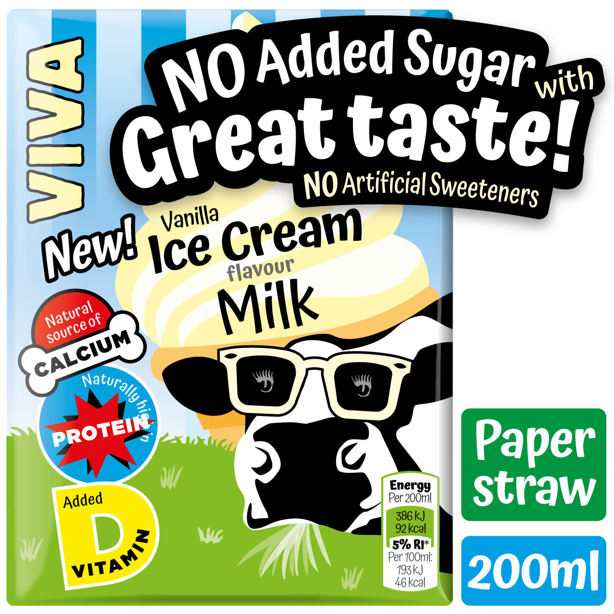 VIVA VANILLA ICE CREAM MILK DRINK 200ml x 27