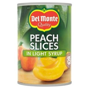 DEL MONTE PEACH SLICES IN SYRUP 420g x 12