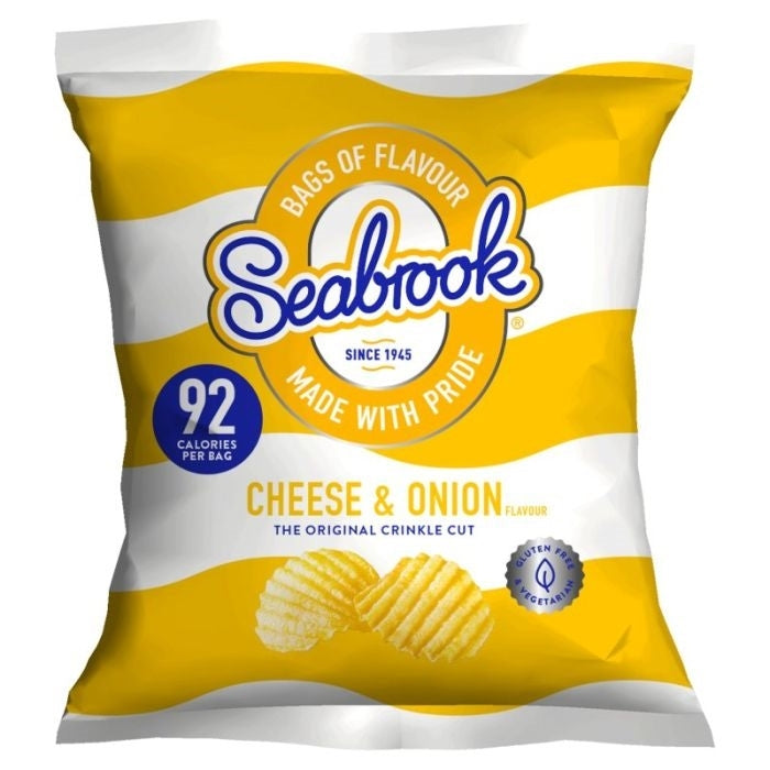 SEABROOK CHEESE & ONION 18G X 50
