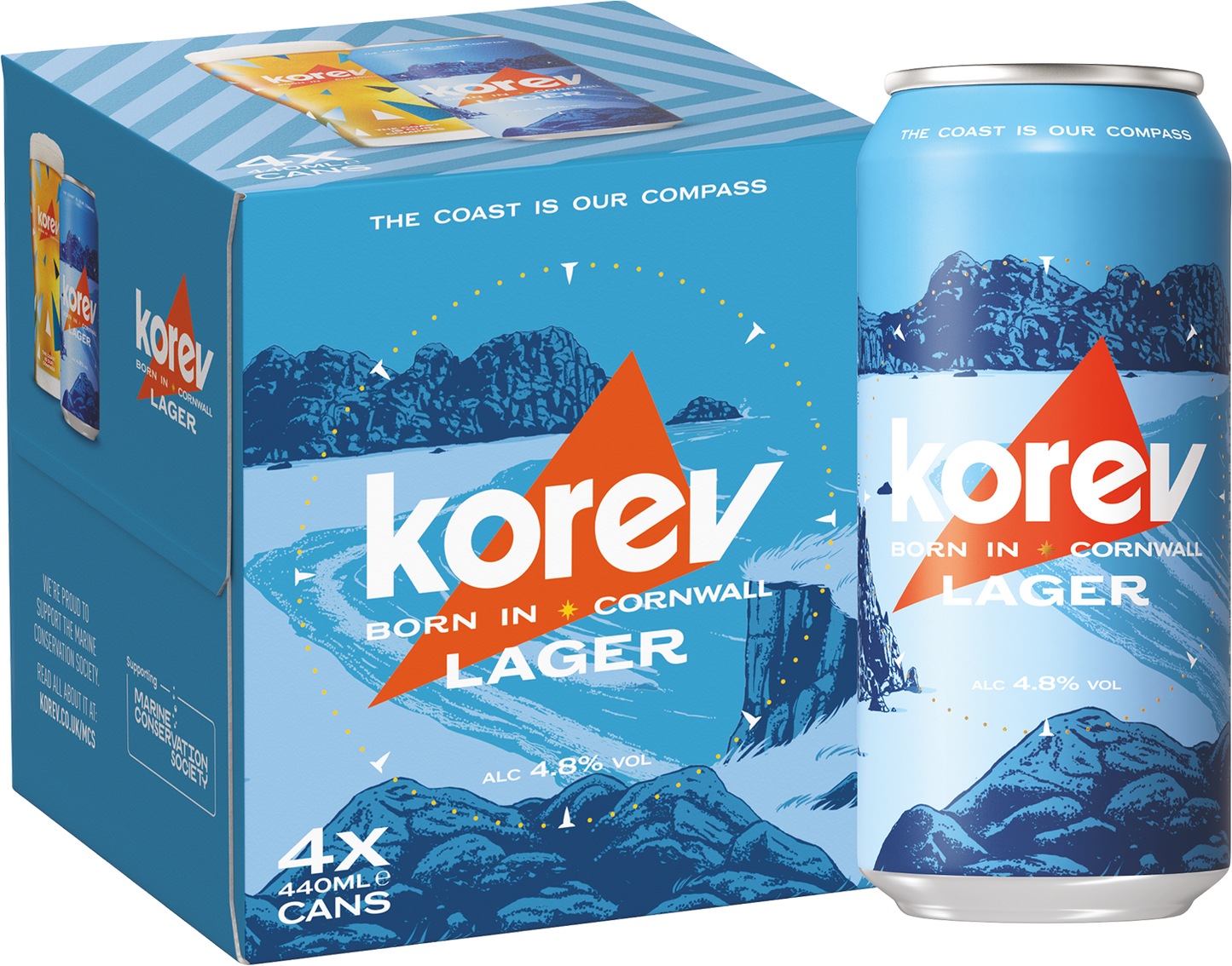 KOREV CANS 440ml 4PK x 6