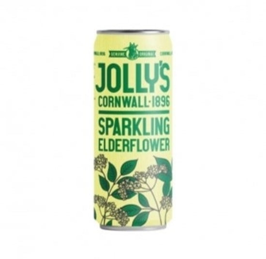 JOLLYS CORNISH ELDERFLOWER SPARK CAN 250ML X 24