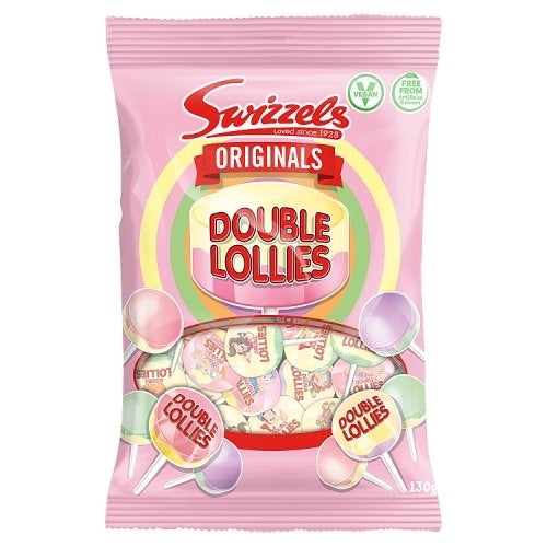 SWIZZELS DOUBLE LOLLIES BAG 130G X 12