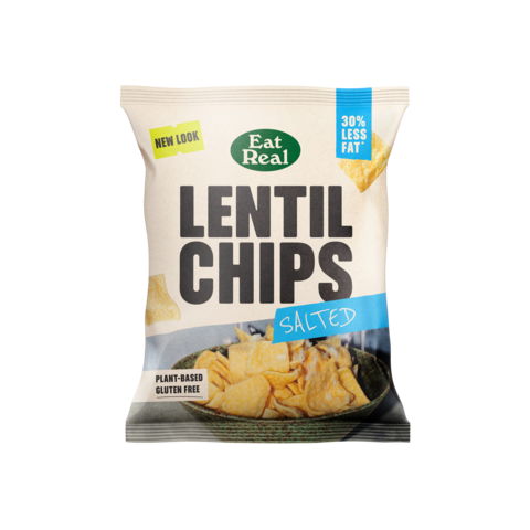 EAT REAL LENTIL CHIPS SEA SALT 40g x 18