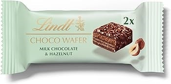 LINDT CHOCO WAFER HAZELNUT 30G X 20