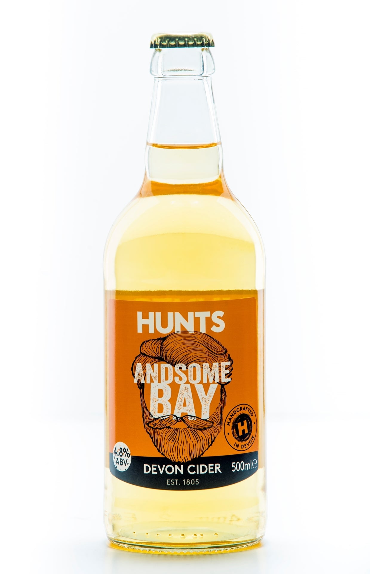 HUNTS CIDER ANDSOME BAY 4.8% 500ML X 12