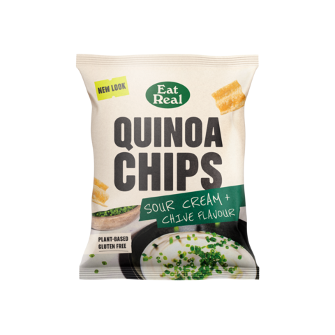 EAT REAL QUINOA SOUR CREAM & CHIVE 40g x 18