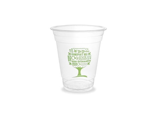 VEGWARE GREEN TREE SINGLE WALL 12oz CUPS X 1000