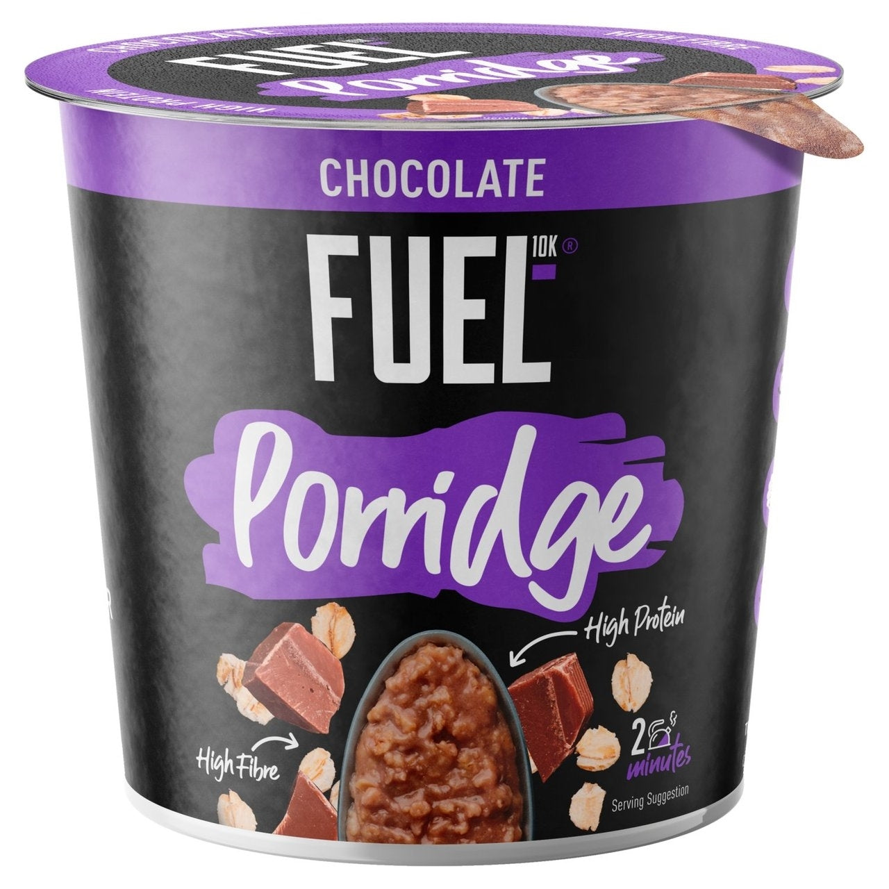 FUEL 10K PORRIDGE POT CHOCOLATE 70G X 8