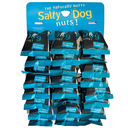 SALTY DOG DRY ROASTED PEANUTS CARD 45G X 24